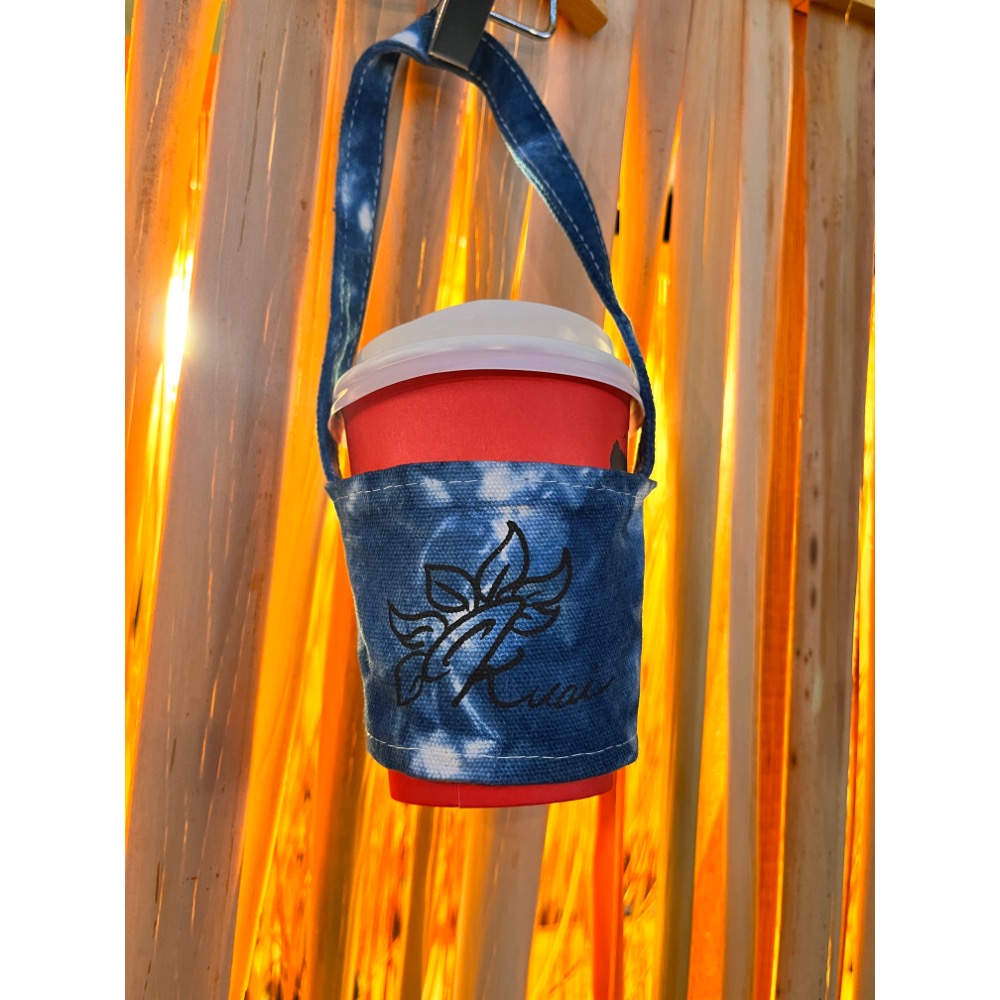 藍染飲料杯套-細節圖2