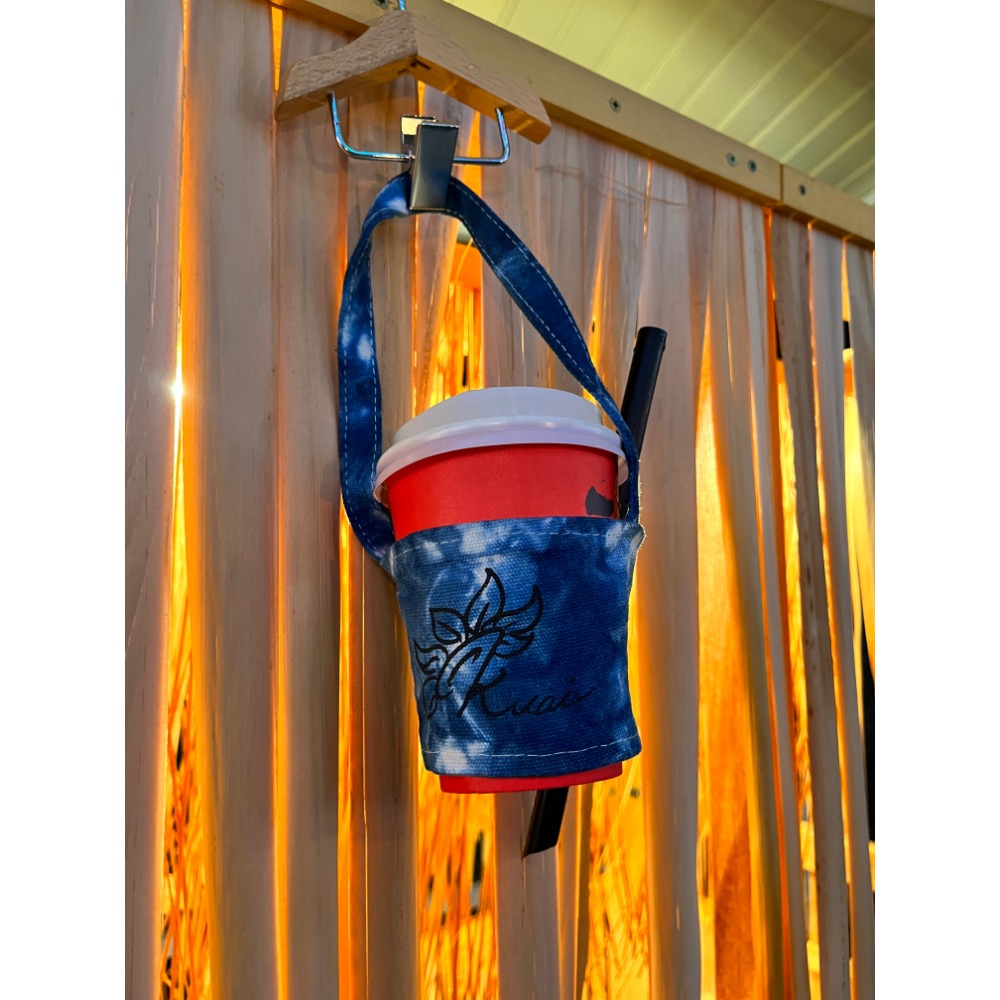 藍染飲料杯套-細節圖3