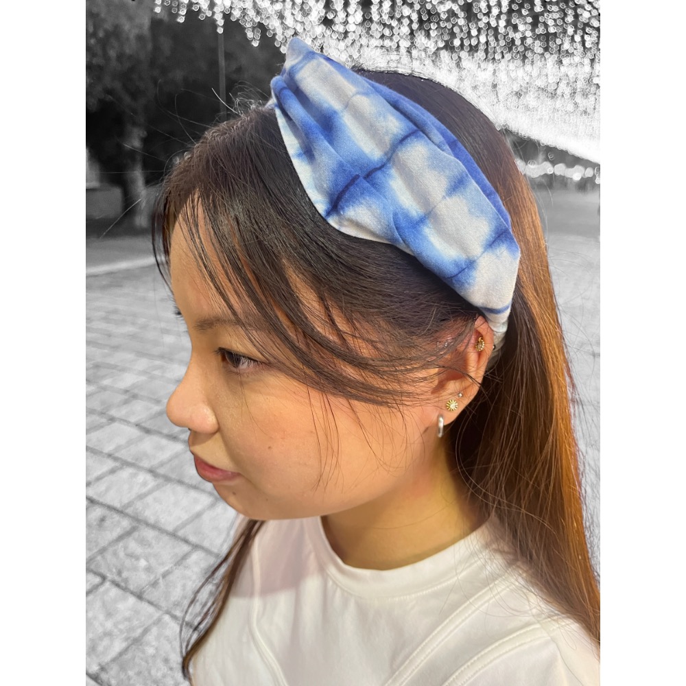 藍染髮帶軟式-細節圖5