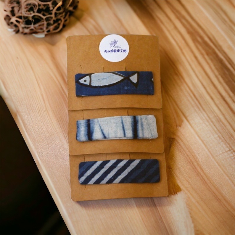 藍染BB夾-細節圖3