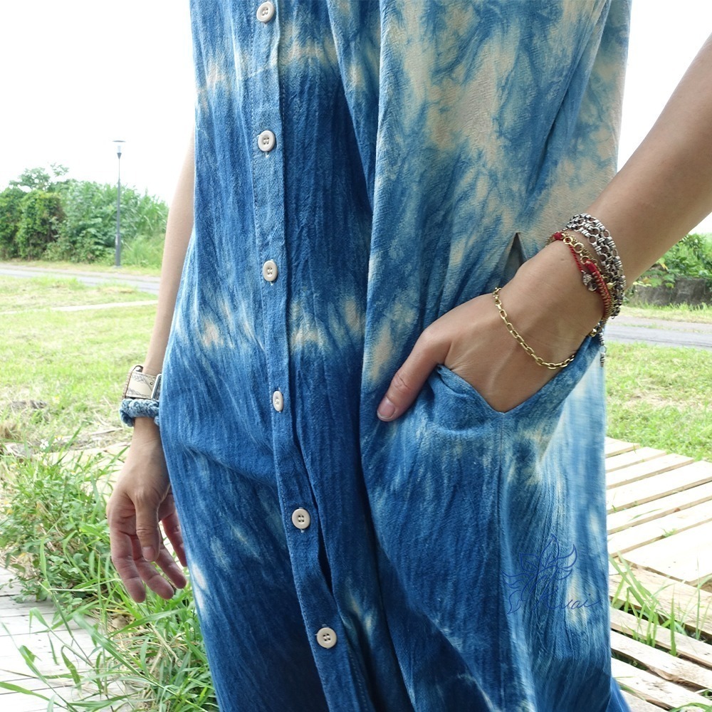 小圓領長板襯衫兩穿洋裝-細節圖4