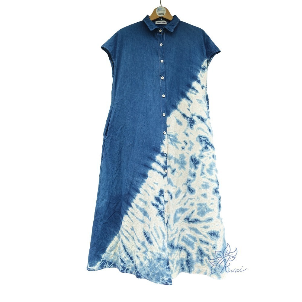 小圓領長板襯衫兩穿洋裝-細節圖5