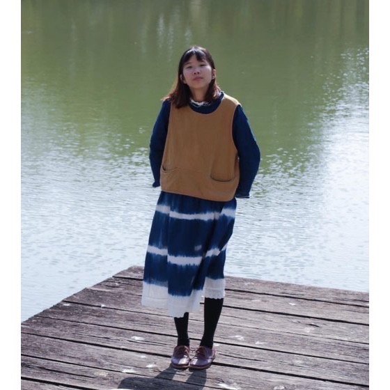 藍染木耳洋裝-細節圖5