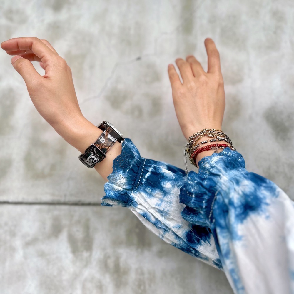 藍染木耳洋裝-細節圖8