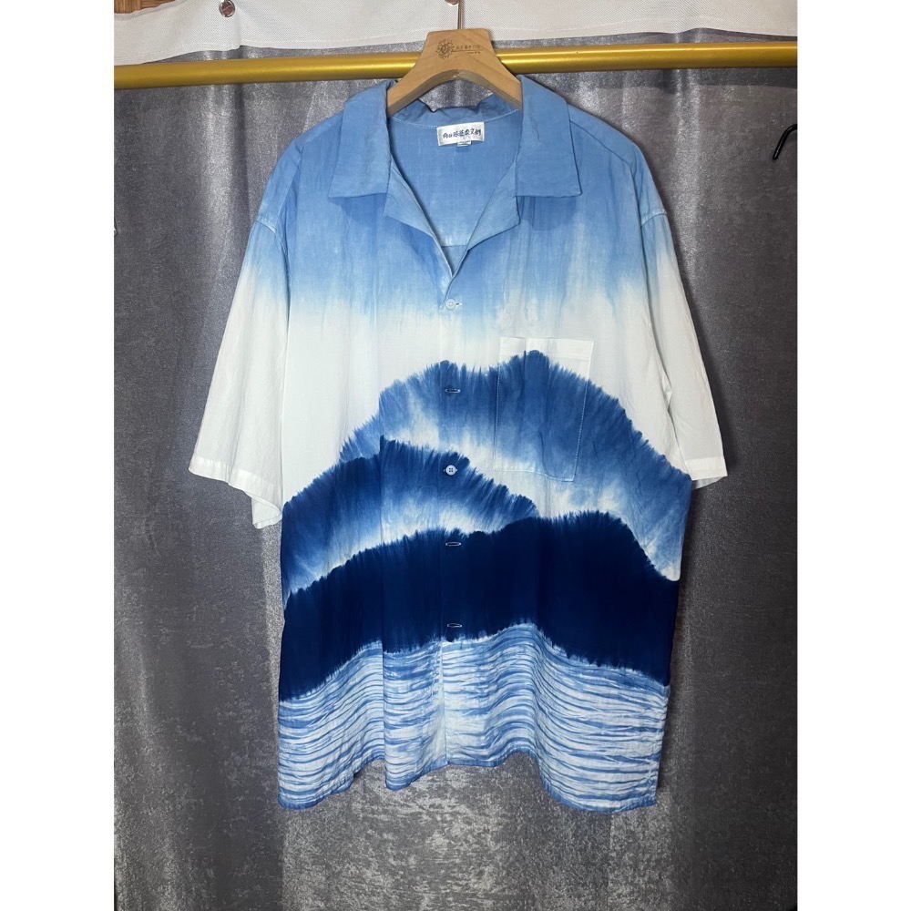 藍染山水染系列襯衫-細節圖2