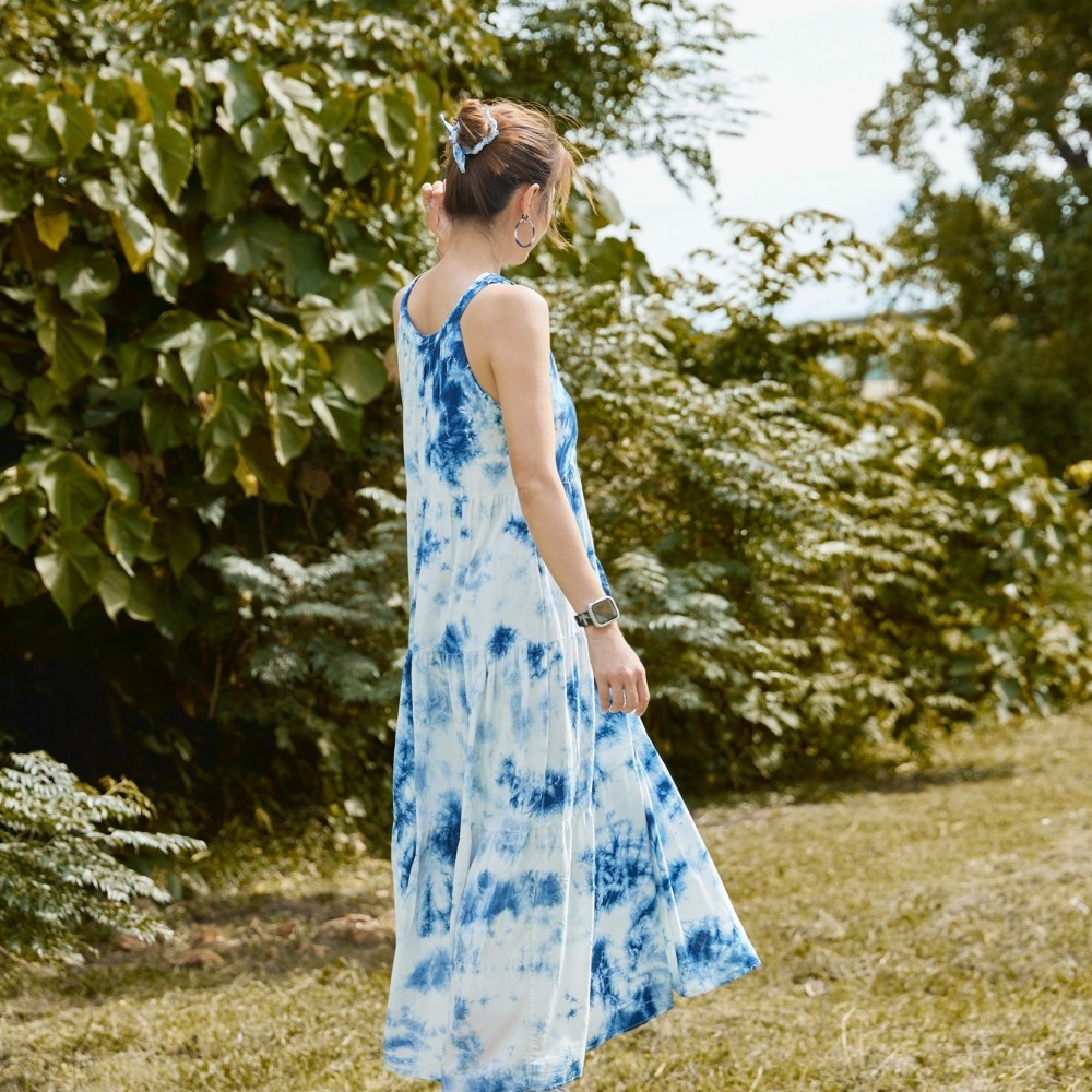 削肩涼紗洋裝-細節圖3