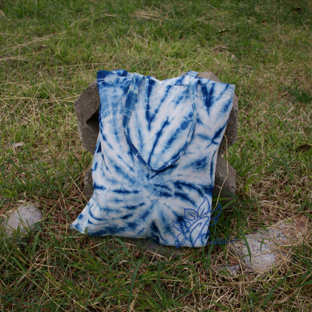 藍染手提購物袋(A3)-細節圖2