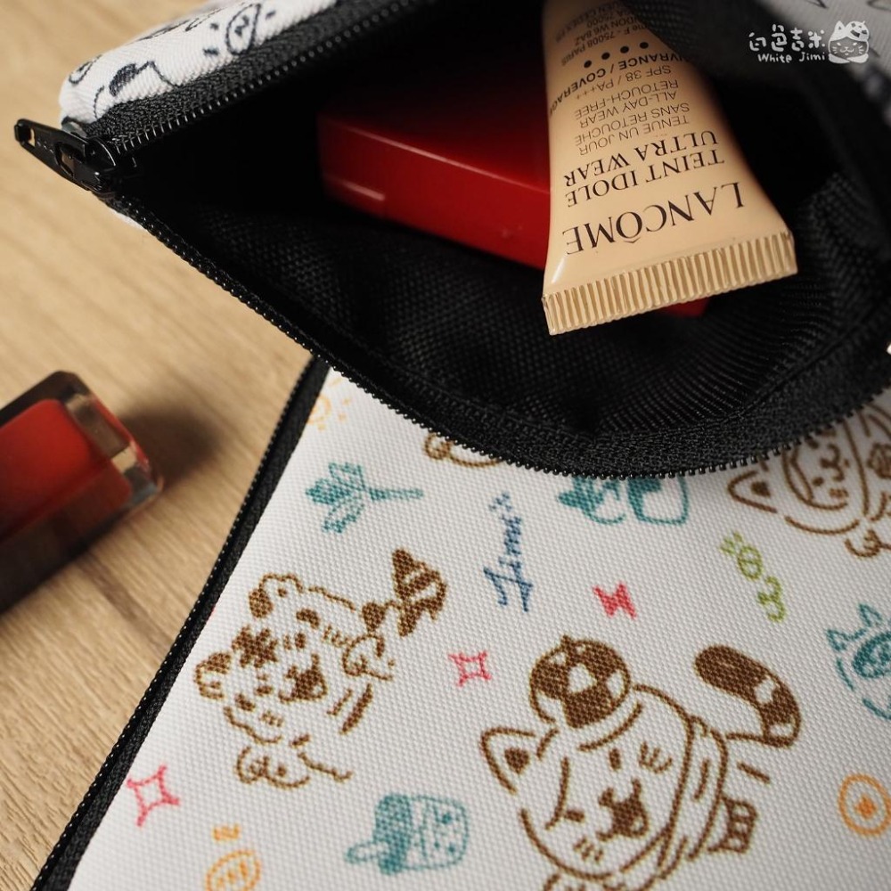 【白色吉米】- 吉米塗鴉 零錢包-細節圖2