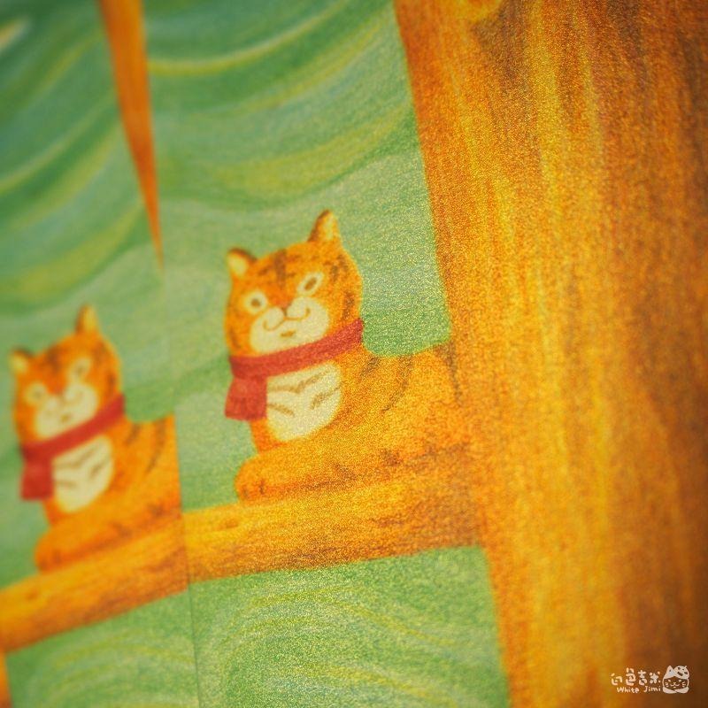 【白色吉米】- 兩隻小老虎 明信片-細節圖5