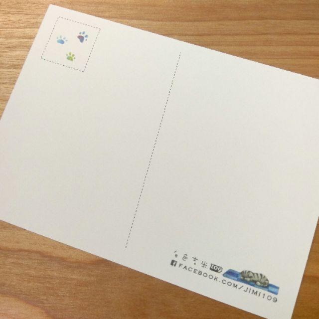 【白色吉米】- 貓咪商店 明信片-細節圖3