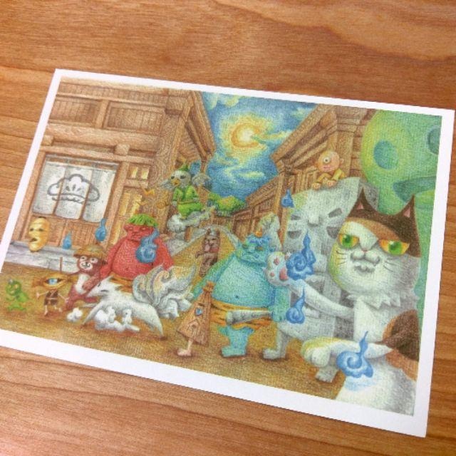 【白色吉米】- 百鬼夜行 妖貓 明信片-細節圖2