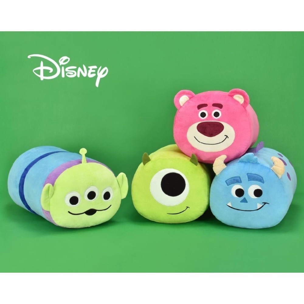 現貨🇹🇼台灣正版授權迪士尼皮克斯系列長圓筒枕 娃娃維尼/史迪奇/奇奇蒂蒂/熊抱哥/三眼怪/大眼仔/毛怪-規格圖1