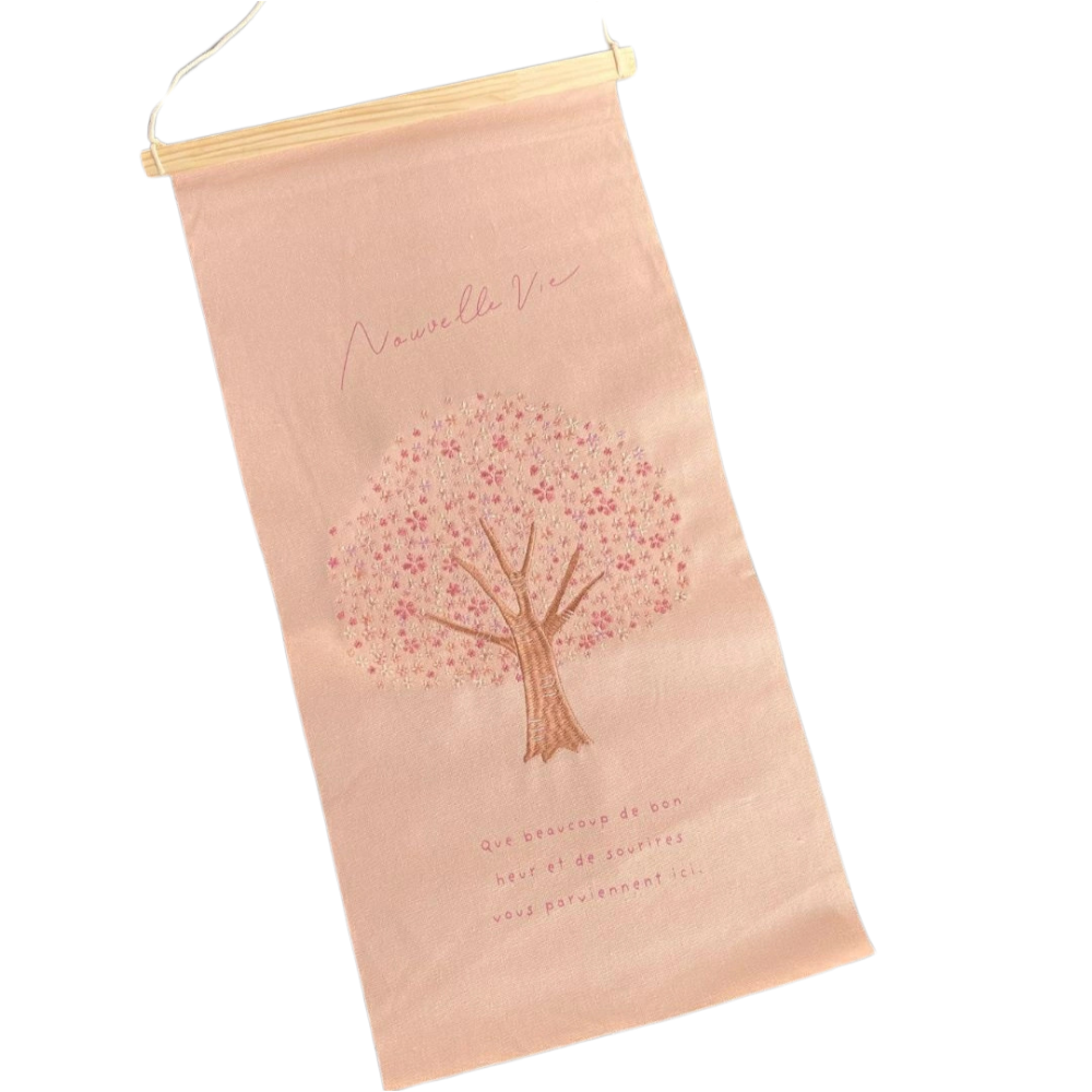 粉色櫻木掛飾（23.5cm×39.5cm）