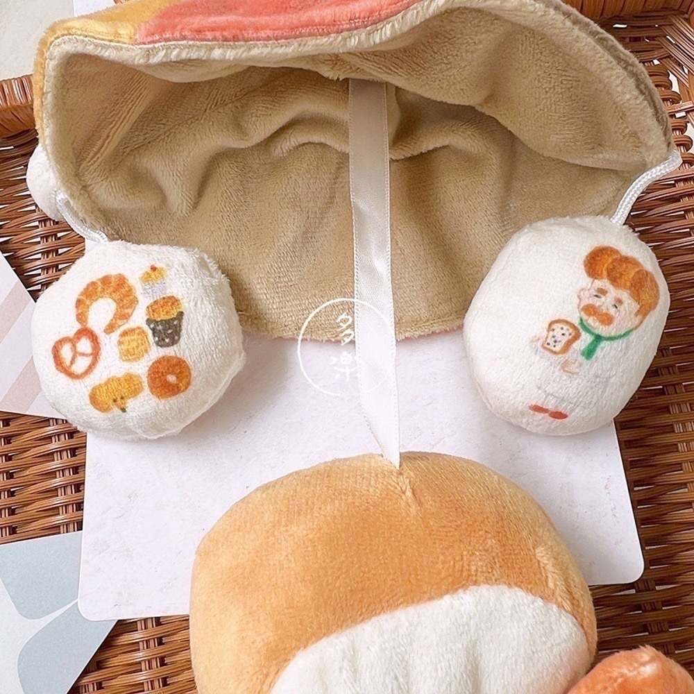 ｜現貨｜麵包小偷安撫玩偶夾。寶寶搖鈴掛鈴 日本限定 推車夾 提籃夾 新生兒送禮 多樂選物-細節圖3