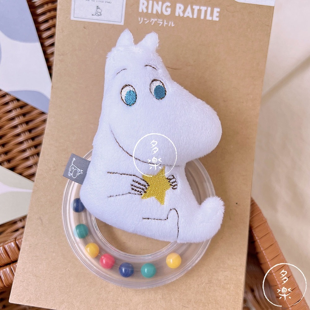 ｜現貨｜Moomin 玩偶搖鈴。姆明 嚕嚕米 安撫手搖鈴 練習抓握 新生兒送禮 多樂選物-細節圖3