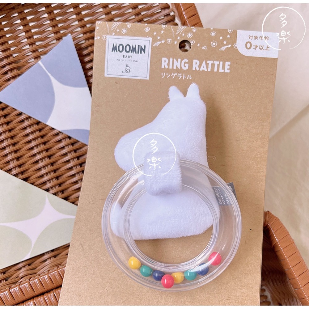 ｜現貨｜Moomin 玩偶搖鈴。姆明 嚕嚕米 安撫手搖鈴 練習抓握 新生兒送禮 多樂選物-細節圖4