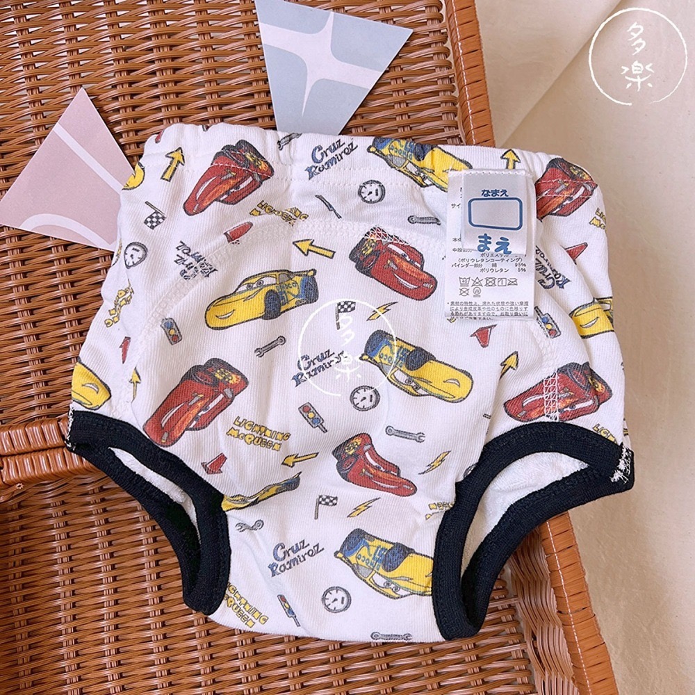 ｜現貨 95cm 100cm｜寶寶戒尿布學習褲3件組。日本童裝 官方正品 閃電麥坤內褲 汽車總動員 多樂選物-細節圖6