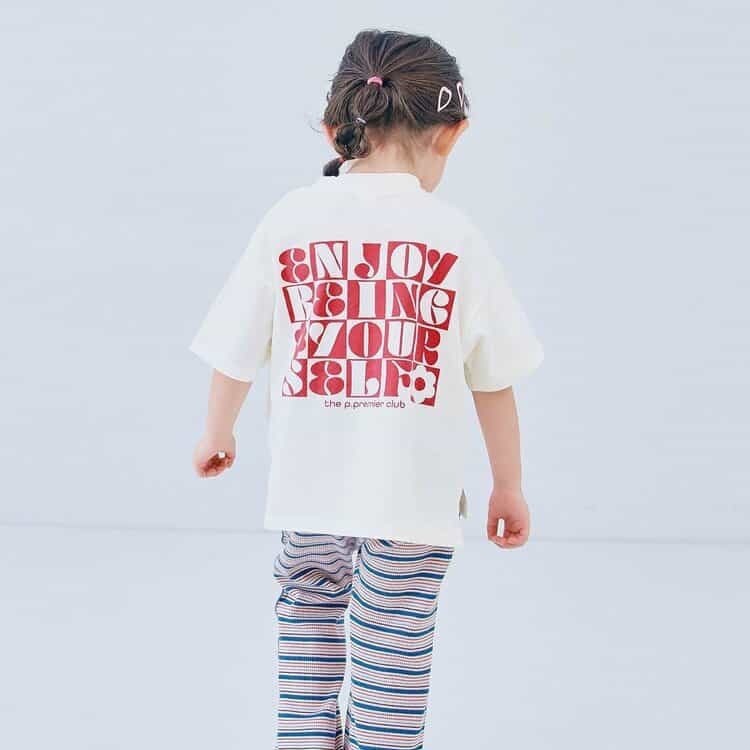 夏季特價｜現貨 100cm｜p.premier 幼童愛心小花印花上衣。日本品牌童裝 純棉T恤 男童女童上衣 多樂選物-細節圖3