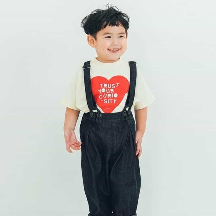 夏季特價｜現貨 100cm｜p.premier 幼童愛心小花印花上衣。日本品牌童裝 純棉T恤 男童女童上衣 多樂選物-細節圖4