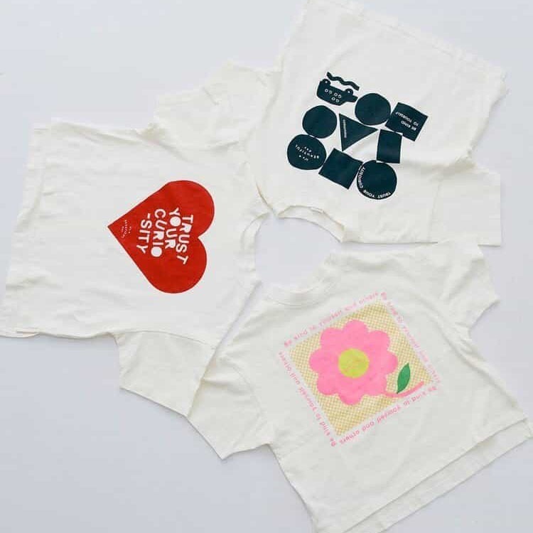 夏季特價｜現貨 100cm｜p.premier 幼童愛心小花印花上衣。日本品牌童裝 純棉T恤 男童女童上衣 多樂選物-細節圖5