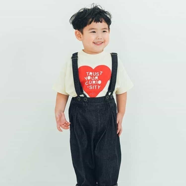 短袖T恤｜現貨 100cm｜p.premier 幼童 愛心 短袖上衣。日本童裝 純棉T恤 男童女童上衣 多樂選物-細節圖4