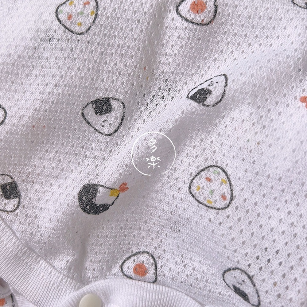 ｜現貨 80-95cm｜網眼無袖包屁衣3件組。日本西松屋代購 西松屋包屁衣 寶寶透氣洞洞衣 多樂選物-細節圖4