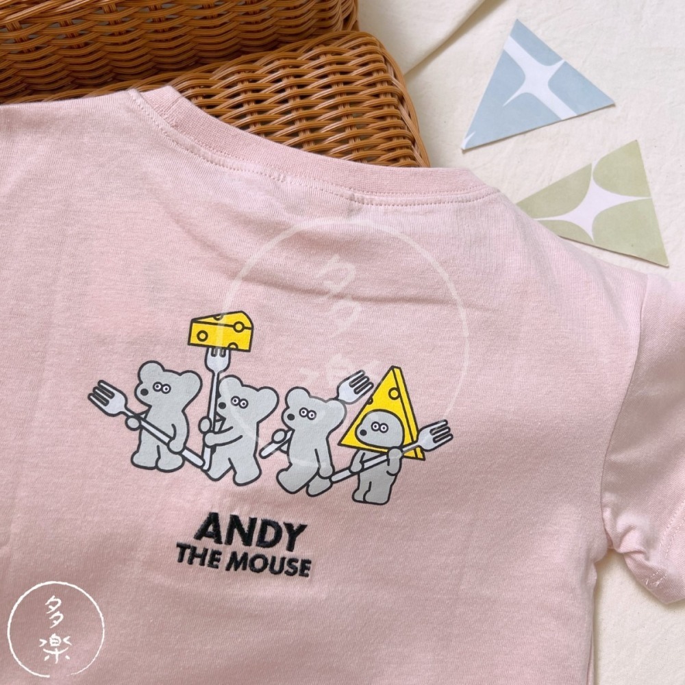 生日慶｜現貨 80 95cm｜ANDY the mouse 松本seiji聯名短袖T恤。日本童裝 寶寶上衣 多樂選物-細節圖6