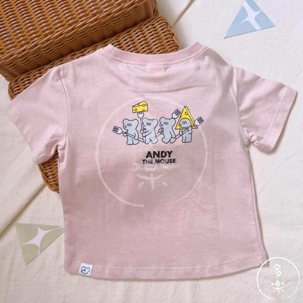 生日慶｜現貨 80 95cm｜ANDY the mouse 松本seiji聯名短袖T恤。日本童裝 寶寶上衣 多樂選物-細節圖7