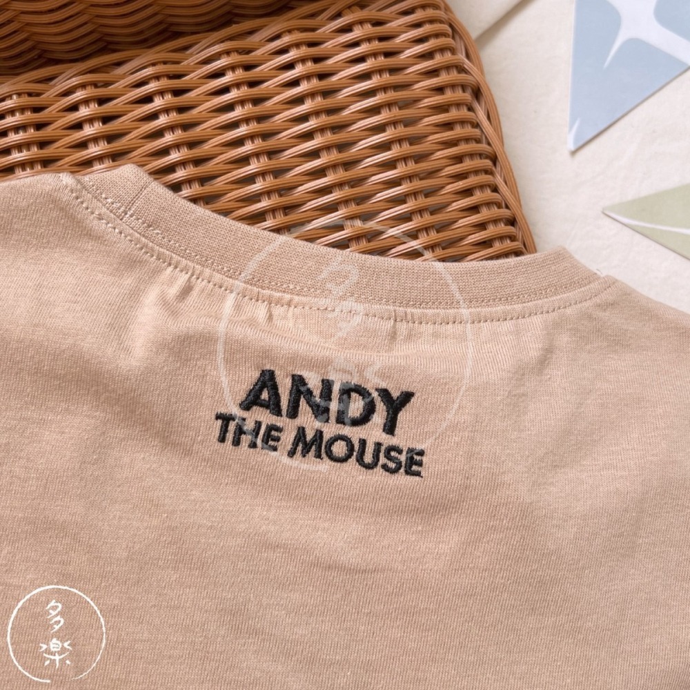 短袖T恤｜現貨 80 95cm｜ANDY the mouse 松本seiji聯名 寶寶上衣。日本童裝 多樂選物-細節圖3
