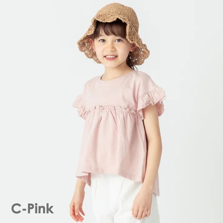 ｜現貨 120cm｜ever closet 女童荷葉裝飾上衣。日本童裝 女寶女童衣服 女孩上衣 多樂選物-規格圖7