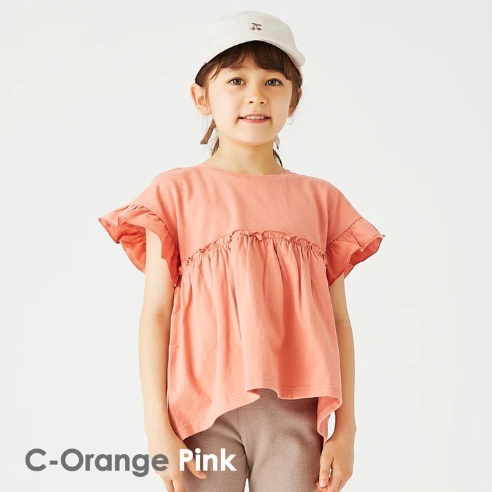 ｜現貨 120cm｜ever closet 女童荷葉裝飾上衣。日本童裝 女寶女童衣服 女孩上衣 多樂選物-規格圖7