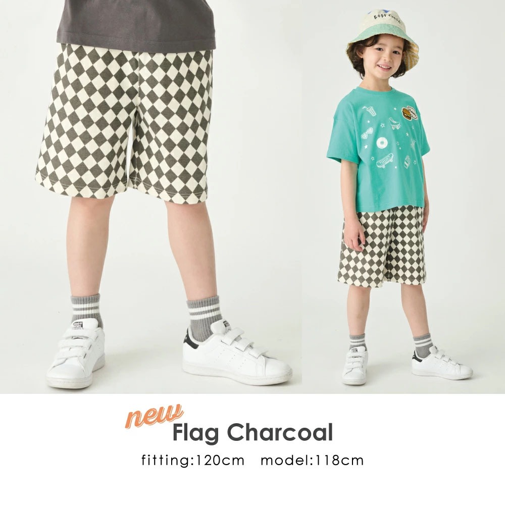 ｜現貨 110cm 120cm｜ever closet 兒童短褲。日本童裝 幼童五分褲 幼兒園褲子 格紋褲子 多樂選物-細節圖2