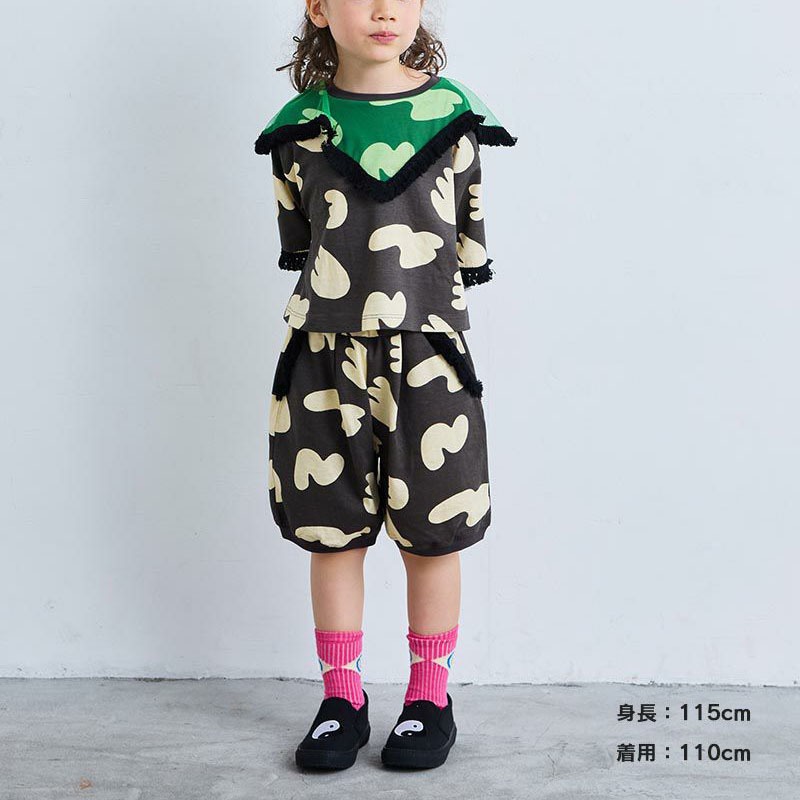 ｜現貨 110cm 120cm｜MARKEY’S 兒童短褲。日本童裝  男童短褲 女童短褲 幾何圖案 多樂選物-細節圖2