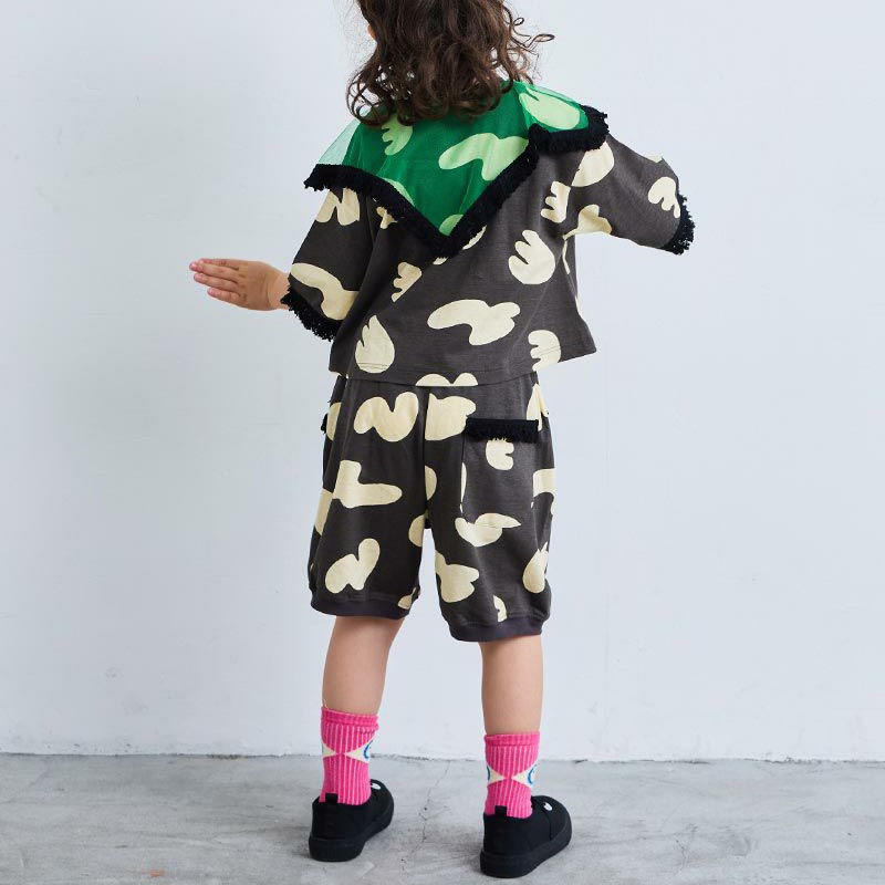 ｜現貨 110cm 120cm｜MARKEY’S 兒童短褲。日本童裝  男童短褲 女童短褲 幾何圖案 多樂選物-細節圖6