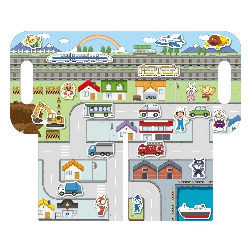 ｜現貨｜麵包超人貼紙書，3款可選。可反覆黏貼 動物 食物 汽車 泡棉貼紙 攜帶貼紙書 多樂選物-細節圖9