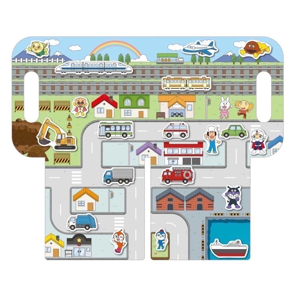 麵包超人貼紙書｜現貨｜細菌人 紅精靈 可反覆黏貼 食物 汽車 泡棉貼紙 攜帶式 貼紙書 多樂選物-細節圖9