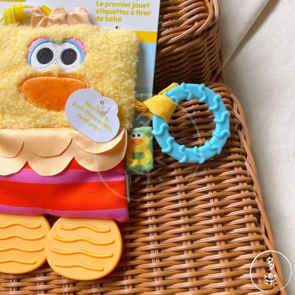 ｜現貨｜芝麻街固齒器安撫掛飾。固齒器 響紙 可掛嬰兒推車 Sesame Street 新生兒送禮 多樂選物-細節圖2