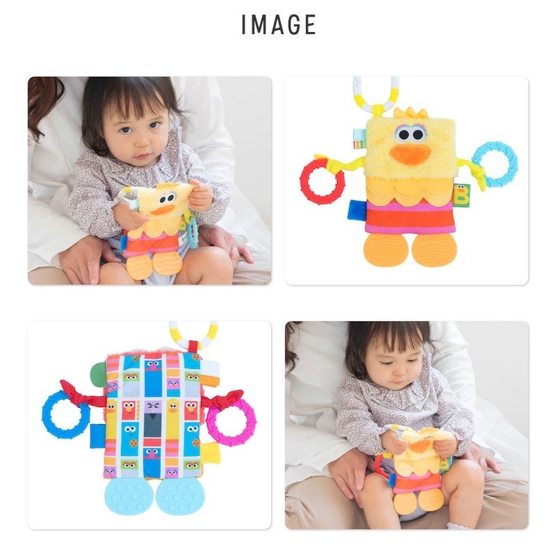 ｜現貨｜芝麻街固齒器安撫掛飾。固齒器 響紙 可掛嬰兒推車 Sesame Street 新生兒送禮 多樂選物-細節圖7