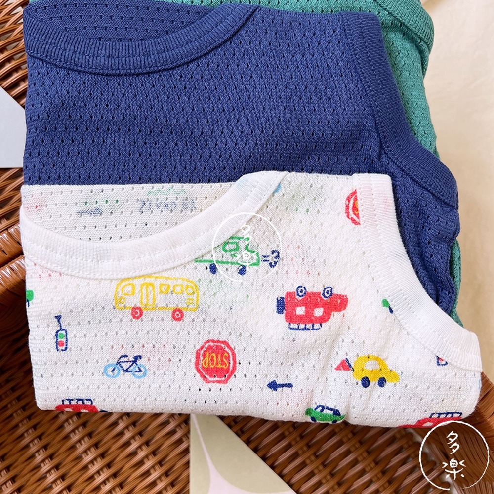 ｜現貨 80cm｜網眼無袖包屁衣3件組。日本西松屋代購 西松屋包屁衣 寶寶透氣洞洞衣 多樂選物-細節圖3