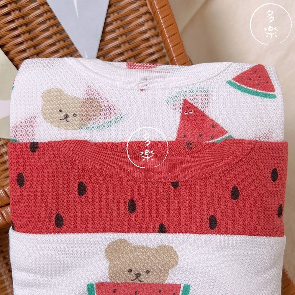 ｜現貨 80cm 90cm｜無袖包屁衣4件組。日本西松屋代購 西松屋包屁衣 乾爽透氣 西瓜包屁衣 多樂選物-細節圖2