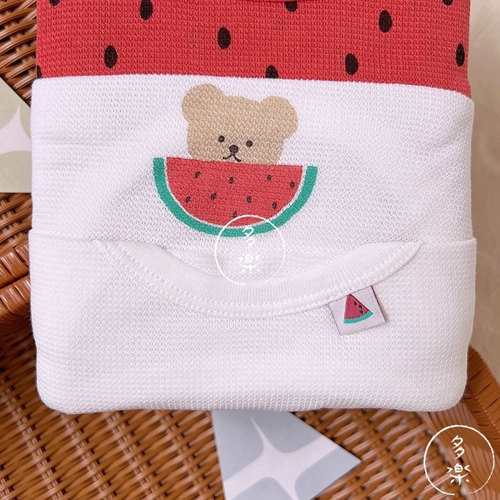 ｜現貨 80cm 90cm｜無袖包屁衣4件組。日本西松屋代購 西松屋包屁衣 乾爽透氣 西瓜包屁衣 多樂選物-細節圖3