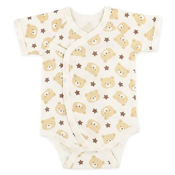 ｜現貨 60cm 70cm｜純棉開襟包屁衣2件組。日本西松屋代購 西松屋包屁衣 新生兒包屁衣 多樂選物-細節圖5