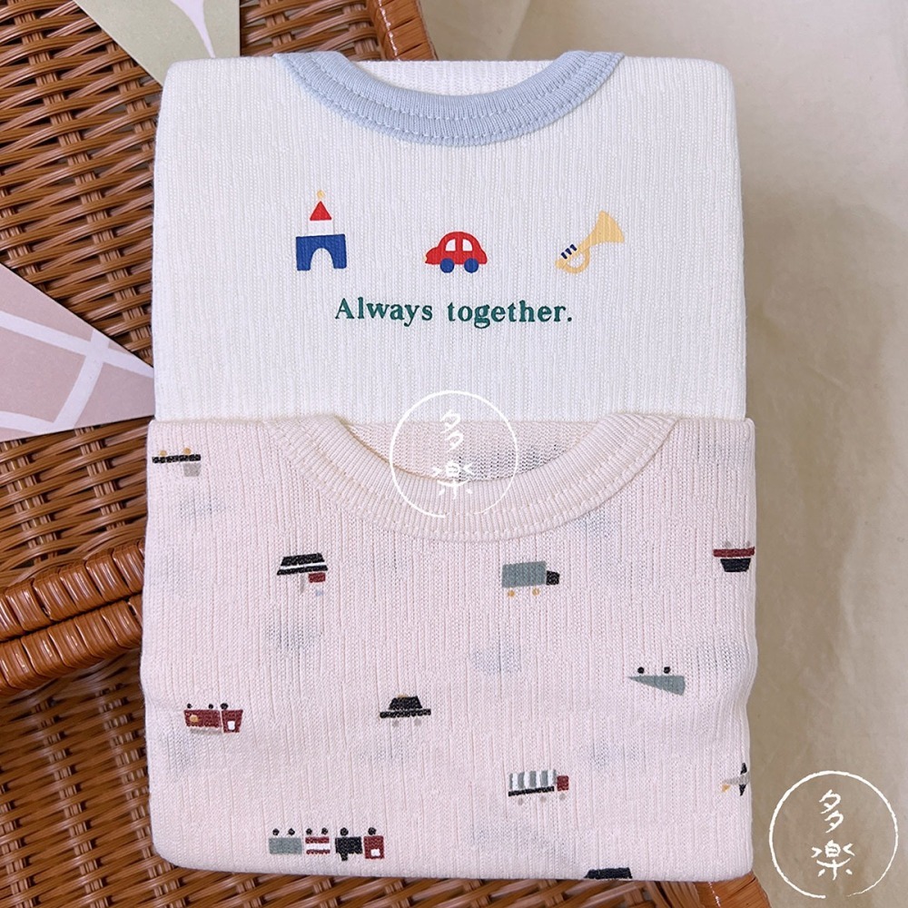 ｜現貨 70cm 80cm｜純棉無袖包屁衣2件組。日本童裝代購 cottoli包屁衣 男寶包屁衣 多樂選物-細節圖3