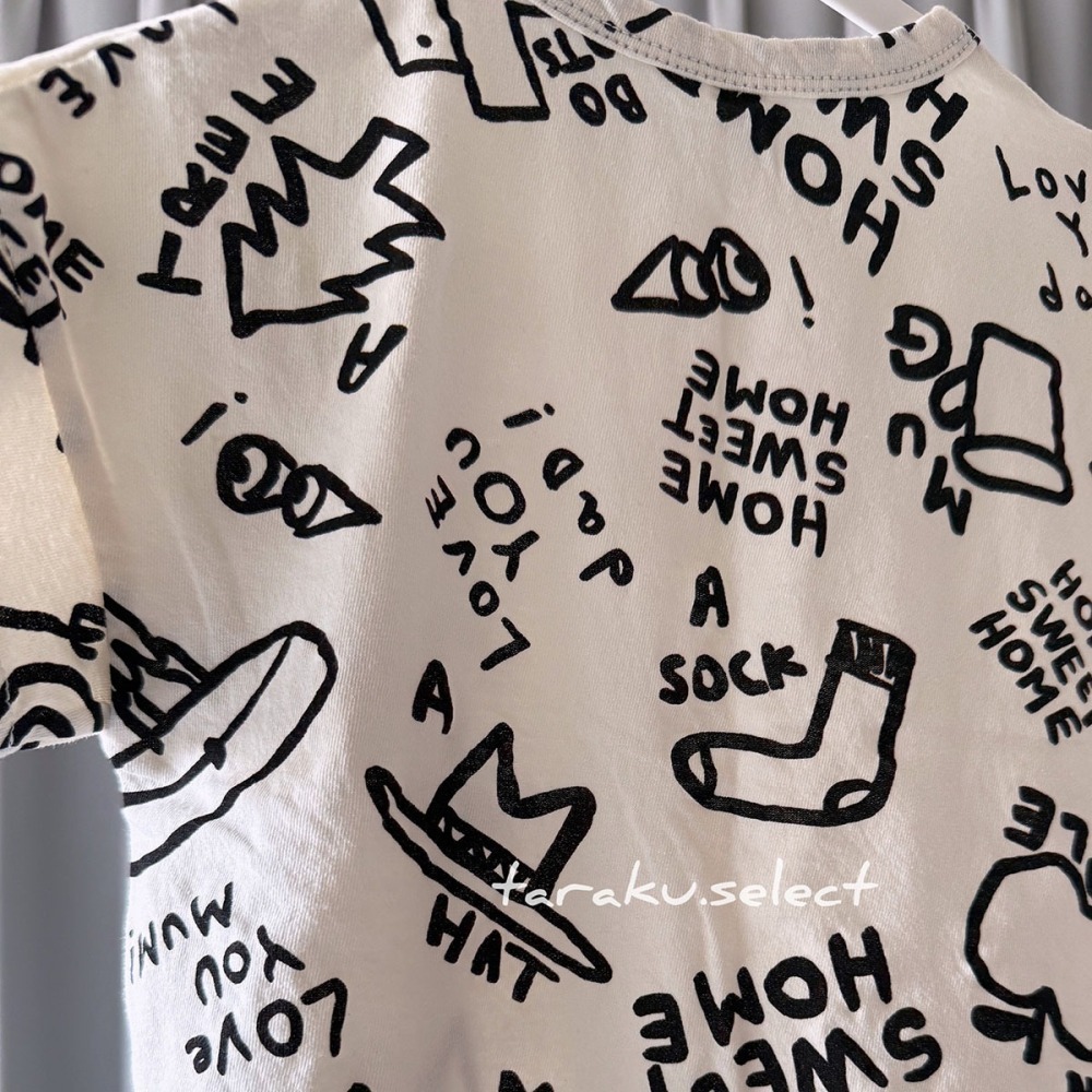 ｜現貨 90~120cm｜韓國童裝 手繪圖案上衣。男童女童穿搭 韓國直送 多樂選物-細節圖3