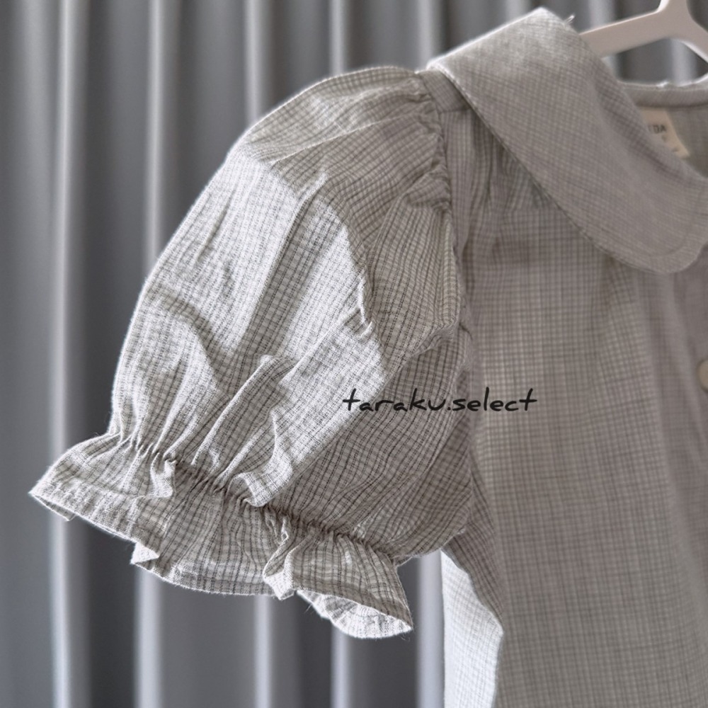 ｜現貨 85~105cm｜韓國童裝 女寶公主袖襯衫。女寶穿搭 韓國直送 多樂選物-細節圖2