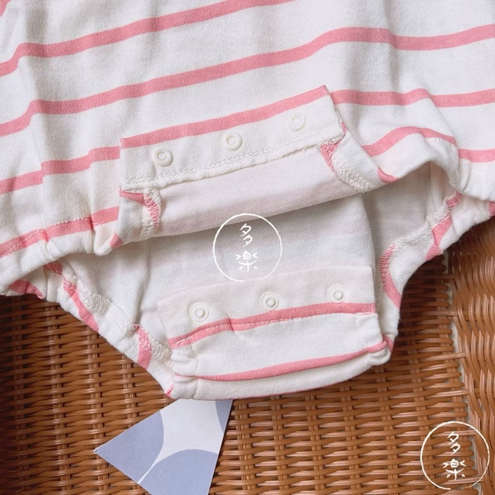 ｜現貨 80cm｜Moomin 小不點條紋長袖包屁衣。日本童裝 純棉 嚕嚕米小不點 Moomin 多樂選物-細節圖4