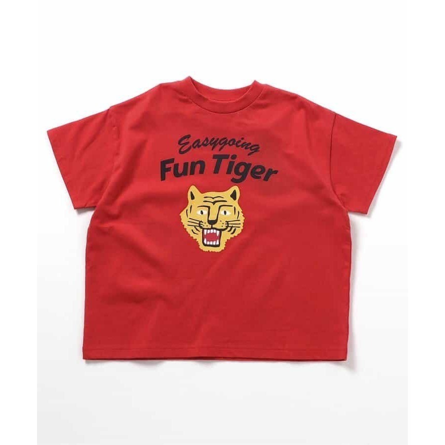 ｜現貨 120cm 130cm｜日本BREEZE 幼童T恤。日本童裝代購  兒童老虎印花上衣 幼兒園上衣 多樂選物-細節圖2