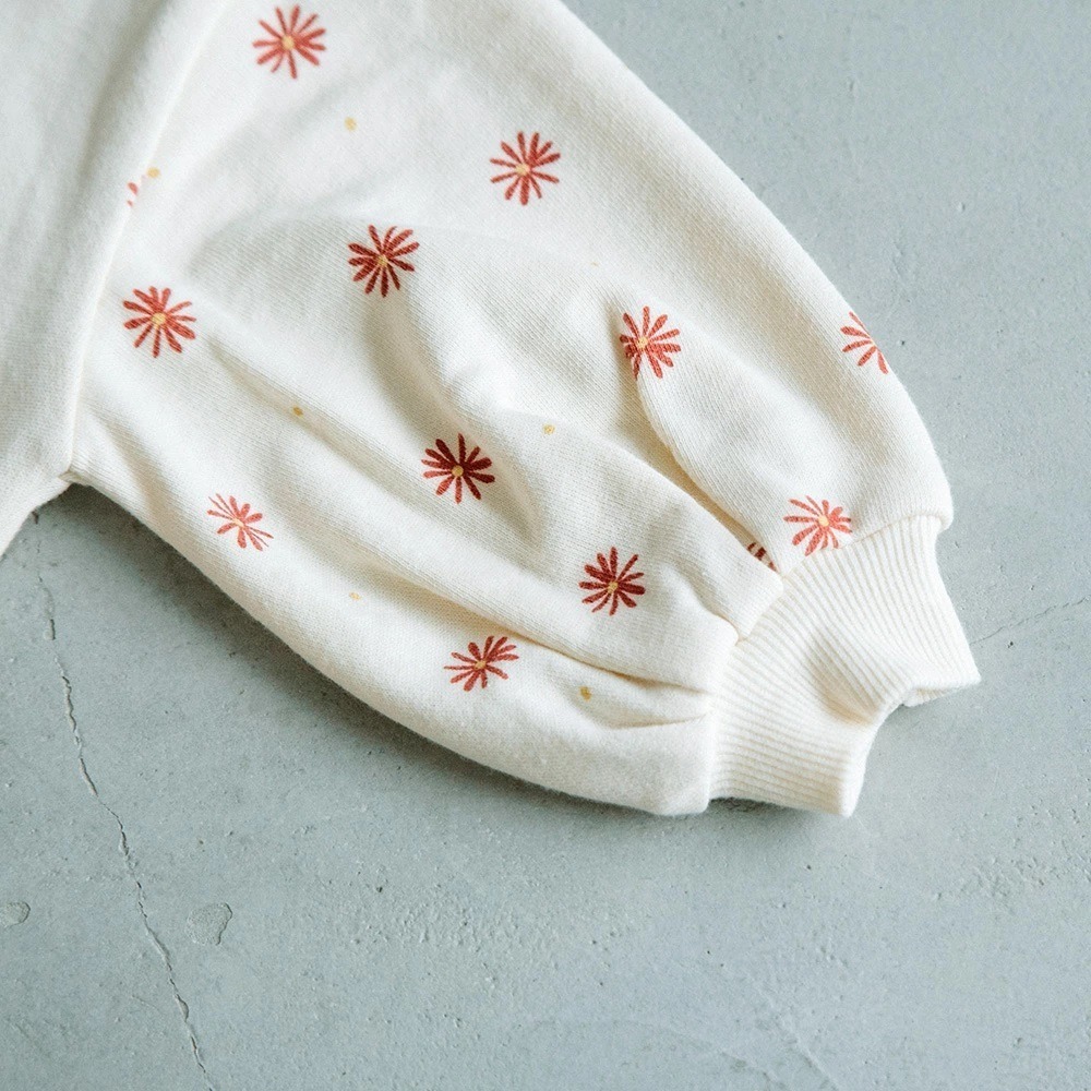 ｜現貨 110cm｜小花 女童 大學踢。日本童裝 幼童大學T 寶寶大學踢 幼兒長袖上衣 多樂選物-細節圖6