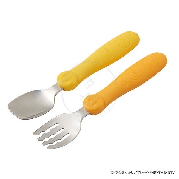 ｜現貨｜日本製麵包超人餐具(附收納盒)。1歲學習餐具 寶寶湯匙 寶寶叉子 不鏽鋼 可用洗碗機 多樂選物-細節圖9