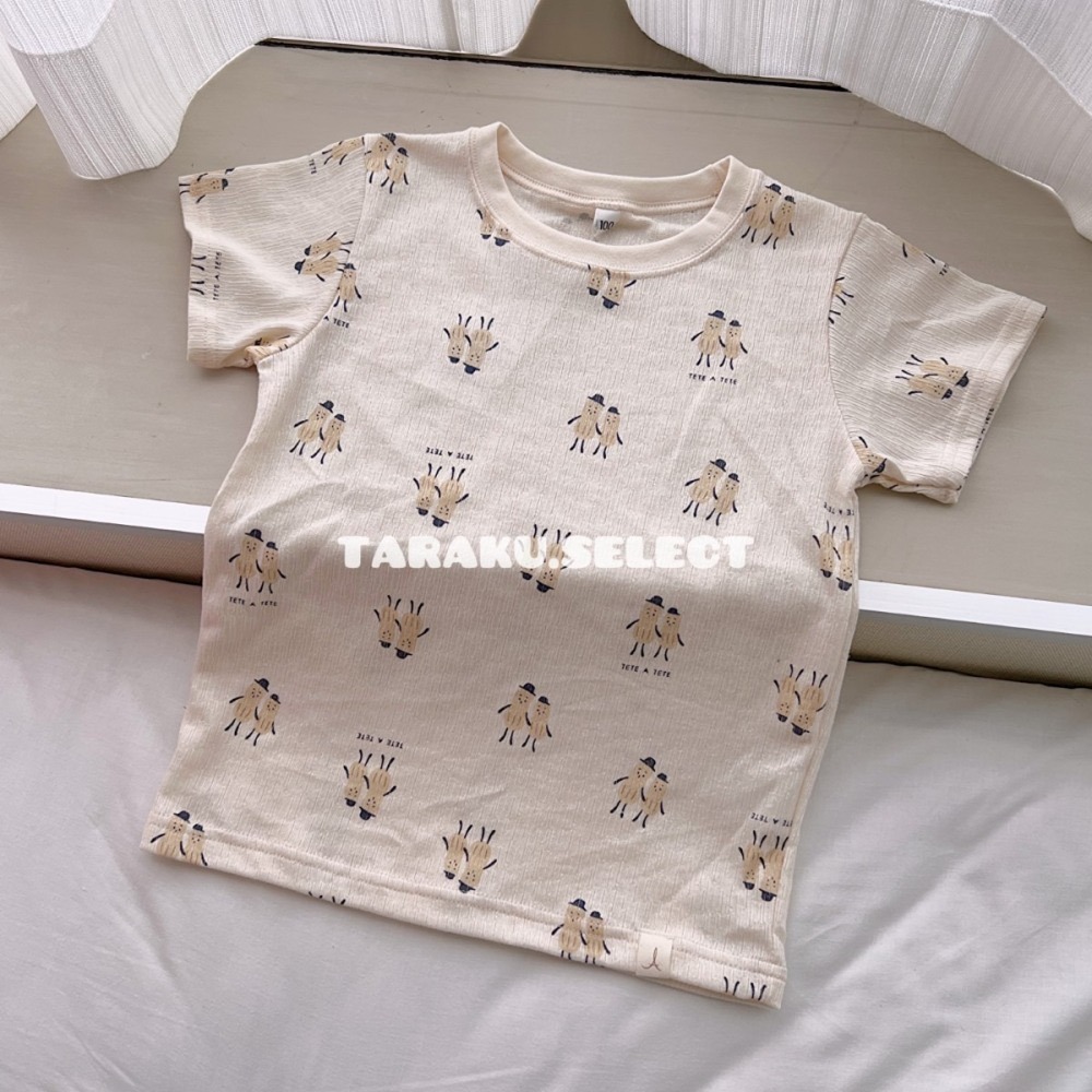 ｜現貨 110cm｜tete a tete 男童短袖睡衣套裝。日本童裝 男寶睡衣 腹卷睡褲 多樂選物-細節圖2